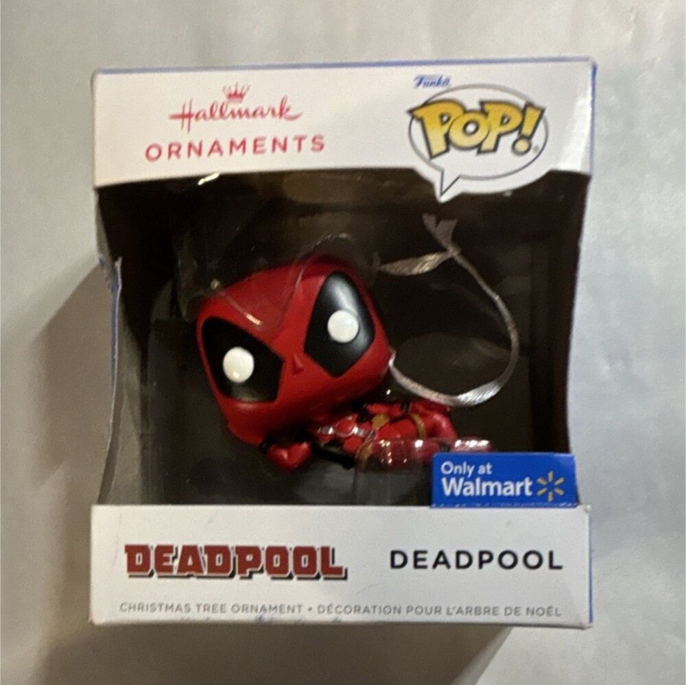 Hallmark Funko Pop Deadpool Christmas Ornament Marvel Walmart Exclusive 2023 NIB